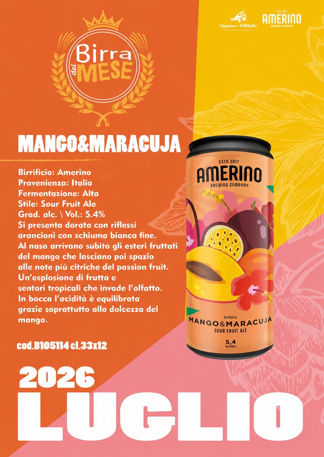 Birra del Mese - Mango & Maracuja - Luglio 2026